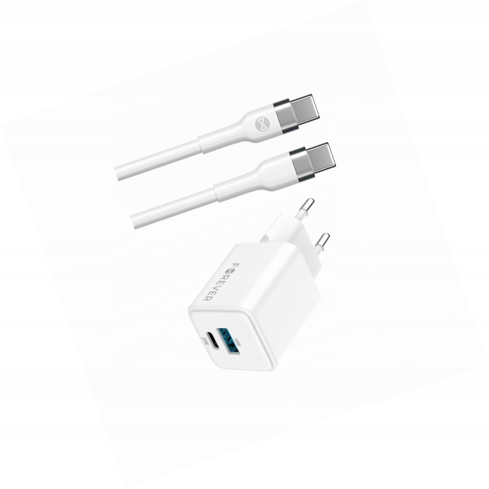 Szybka ładowarka GaN 20W 2 wejścia długim z kablem 2m do Honor Magic 5 Pro