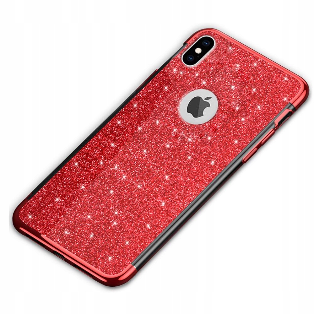 

Etui Brokatowe Różowe do Iphone X