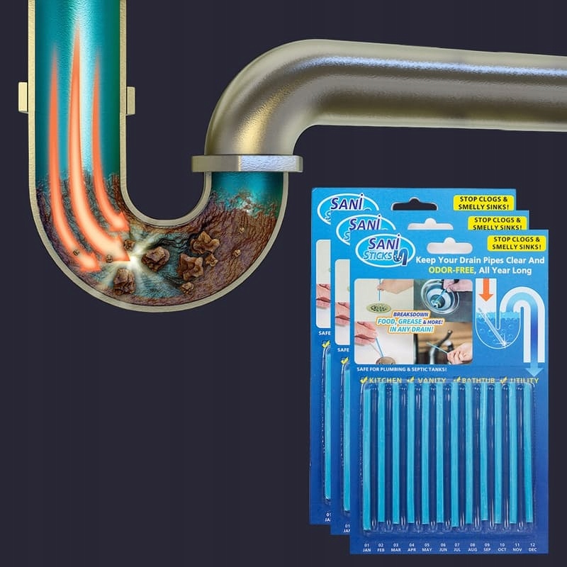 PATYCZKI CZYSZCZĄCE DO ODPŁYWÓW UDRAŻNIANIA RUR Postać proszek