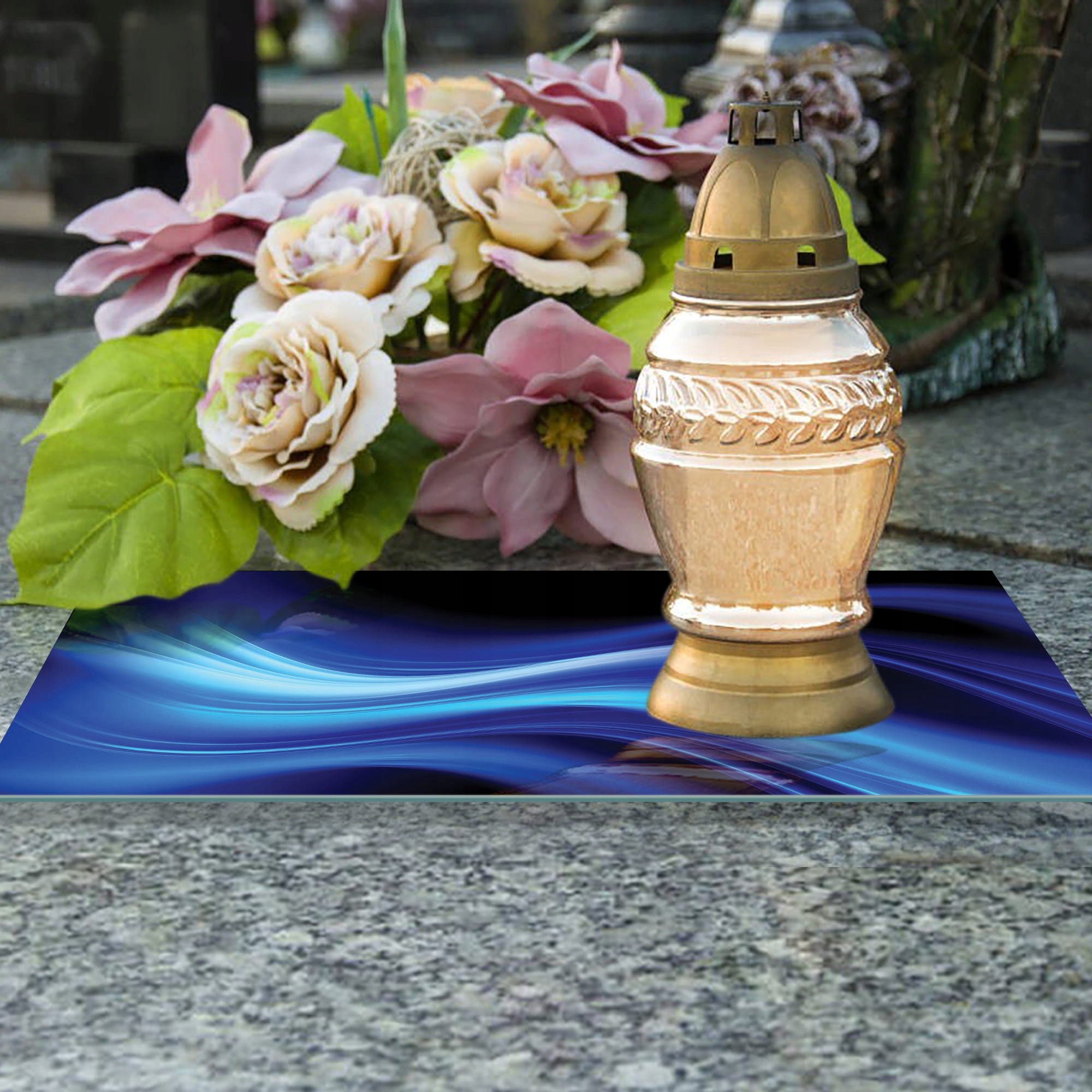 SZKLANA PODSTAWKA POD ZNICZE 60x20cm Fale 287c Kod producenta deska-szklana-287c