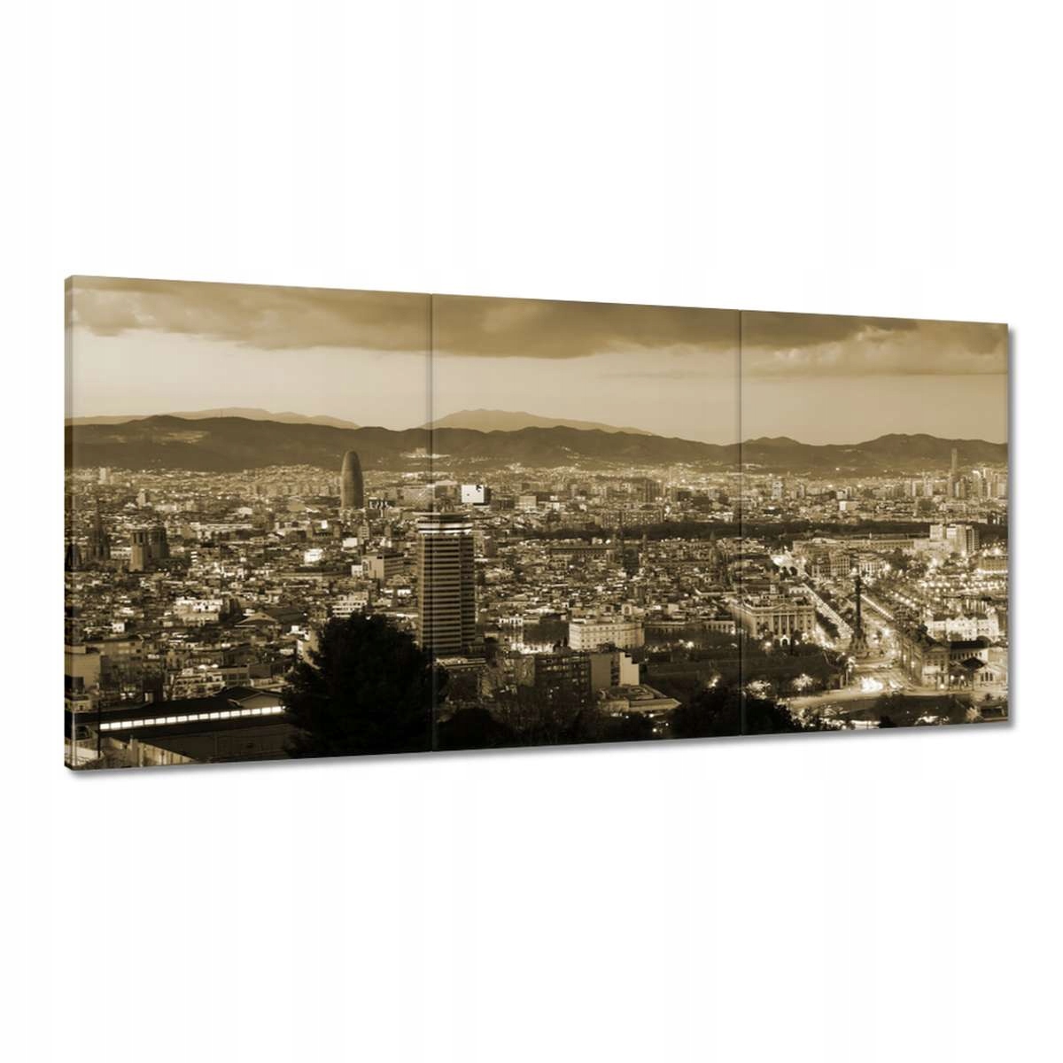 Obrazy 180x90 Nočný záber z Barcelony