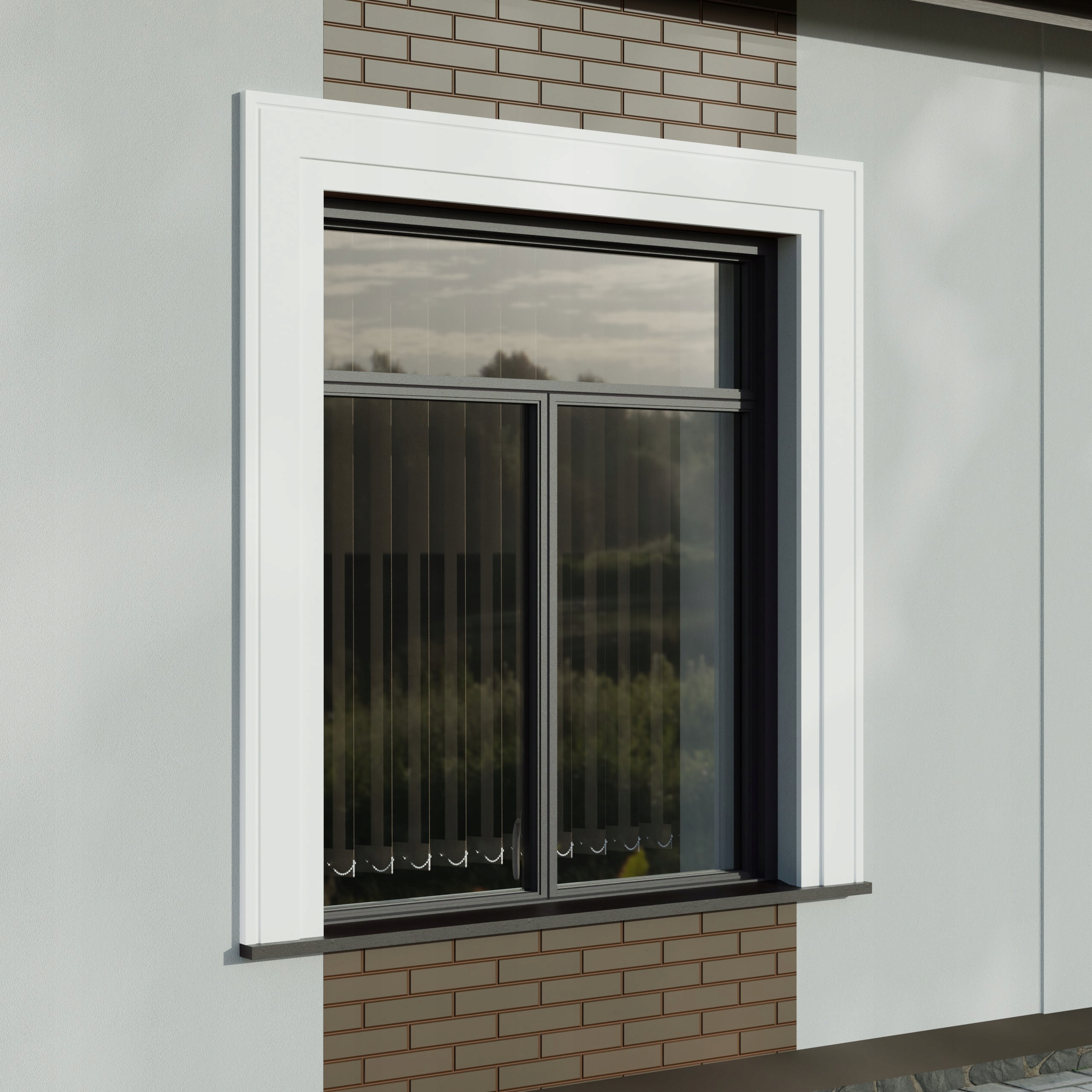 Elhare Okenní lišta štuková gyzms bonia na okno LN5PB