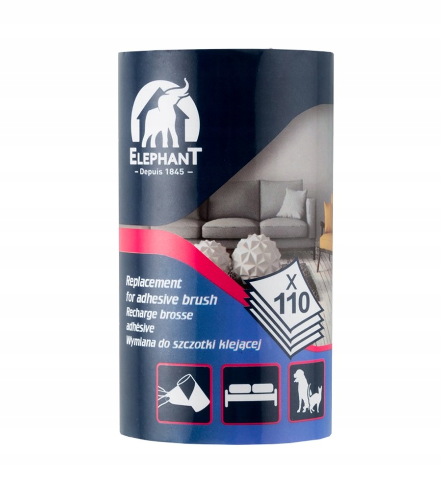 

Wymiana do szczotki klejącej 110 listków Elephant