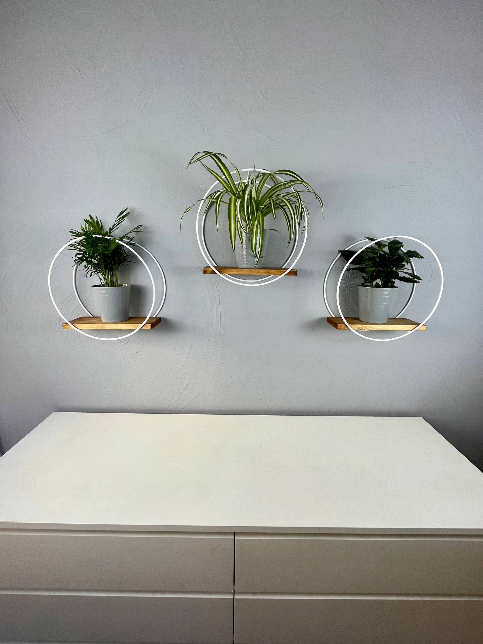 PÓŁKA OKRĄGŁA WISZĄCA METALOWA LOFT Materiał metal