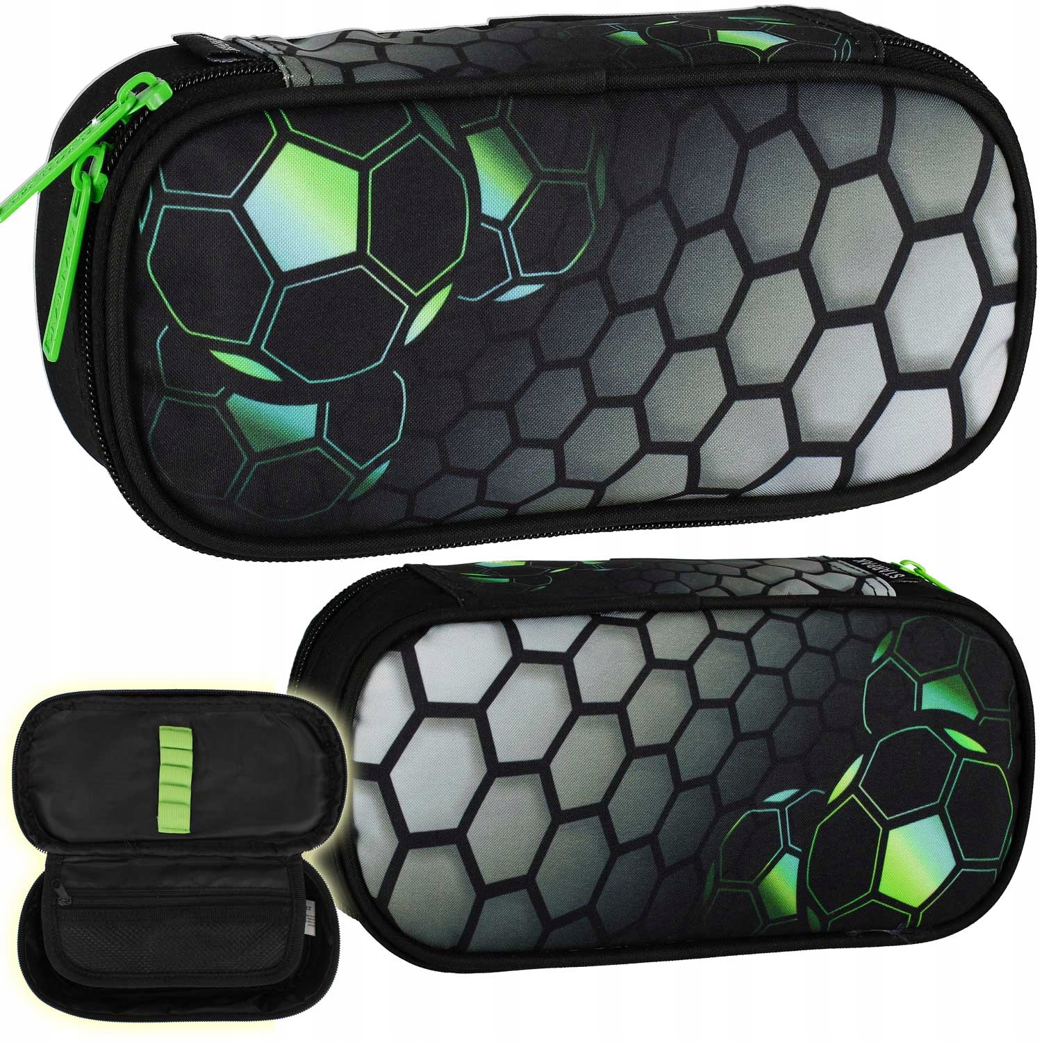 PIÓRNIK CZARNY SZKOLNY TUBA SASZETKA FOOTBALL PIŁKA NOŻNA DLA CHŁOPCA