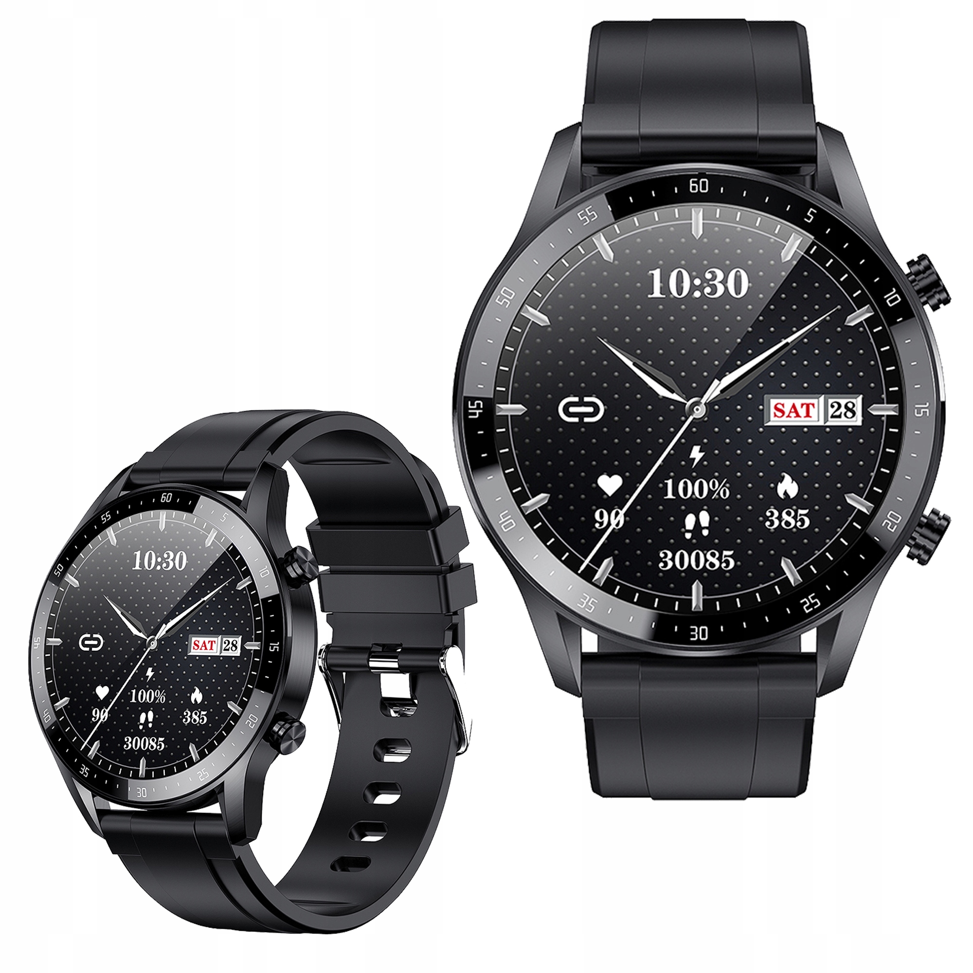 

Smartwatch Męski Zegarek Stal Rozmowy Menu Pl