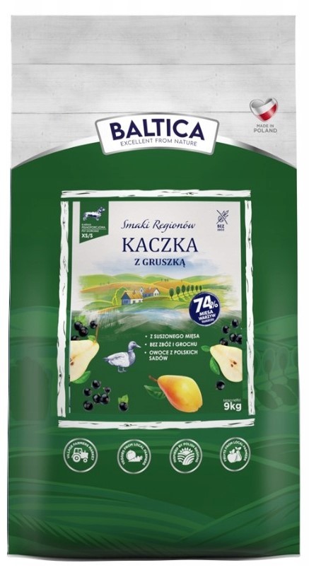Baltica Smaki Regionów Kaczka z gruszką Xs/s 6kg