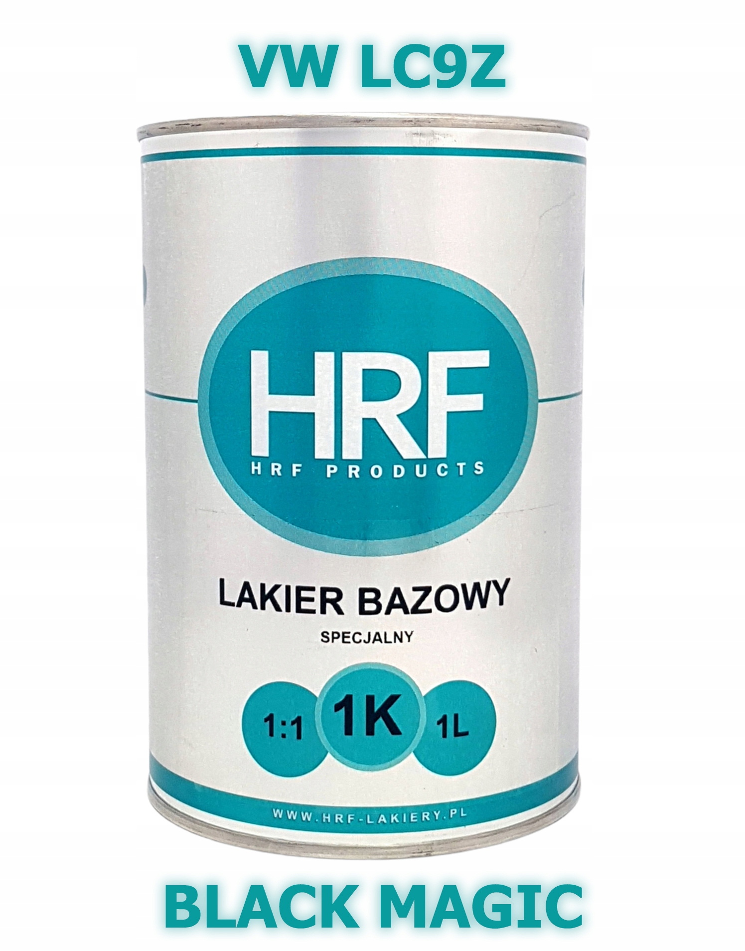 Hrf Lakier Bazowy 1K Vw LC9Z 1:1 Baza 1L Gęsta Black Magic