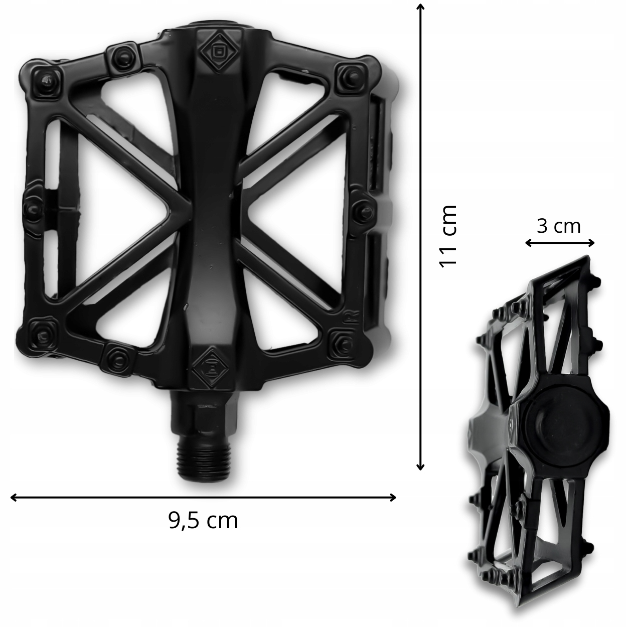 PEDAŁY ROWEROWE ALUMINIOWE ANTYPOŚLIZGOWE PLATFORMOWE MTB BMX TREKKINGOWE Kod producenta 5905274612674