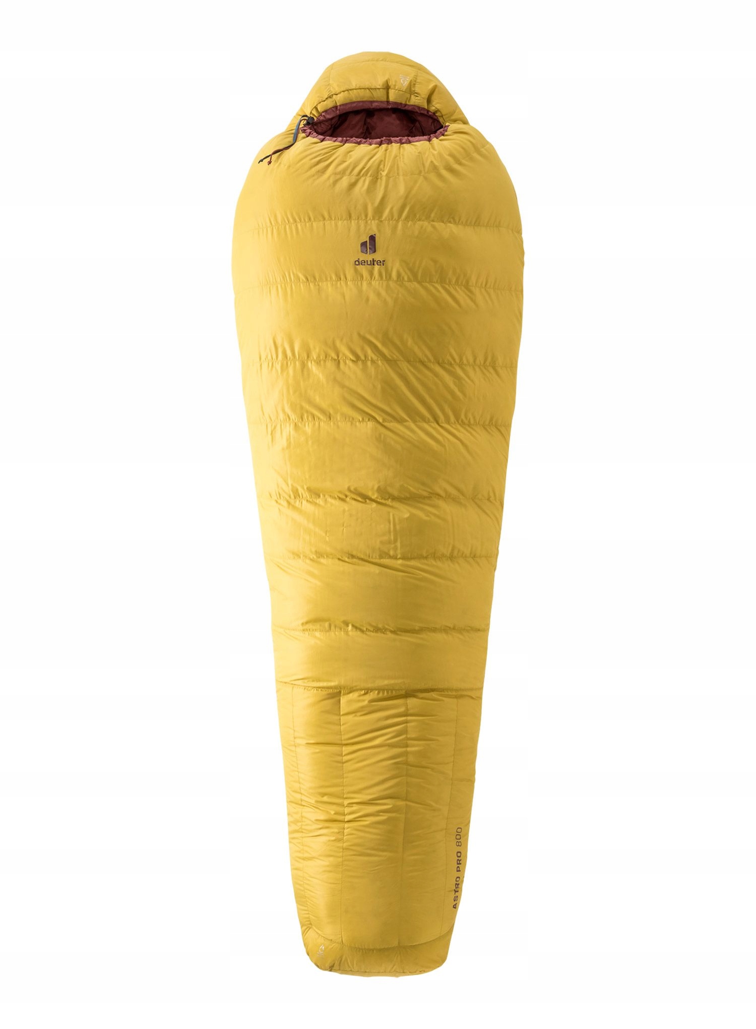 Dámský péřový spací pytel Deuter Astro Pro 800 Sl 175 cm turmeric/redwood Levý