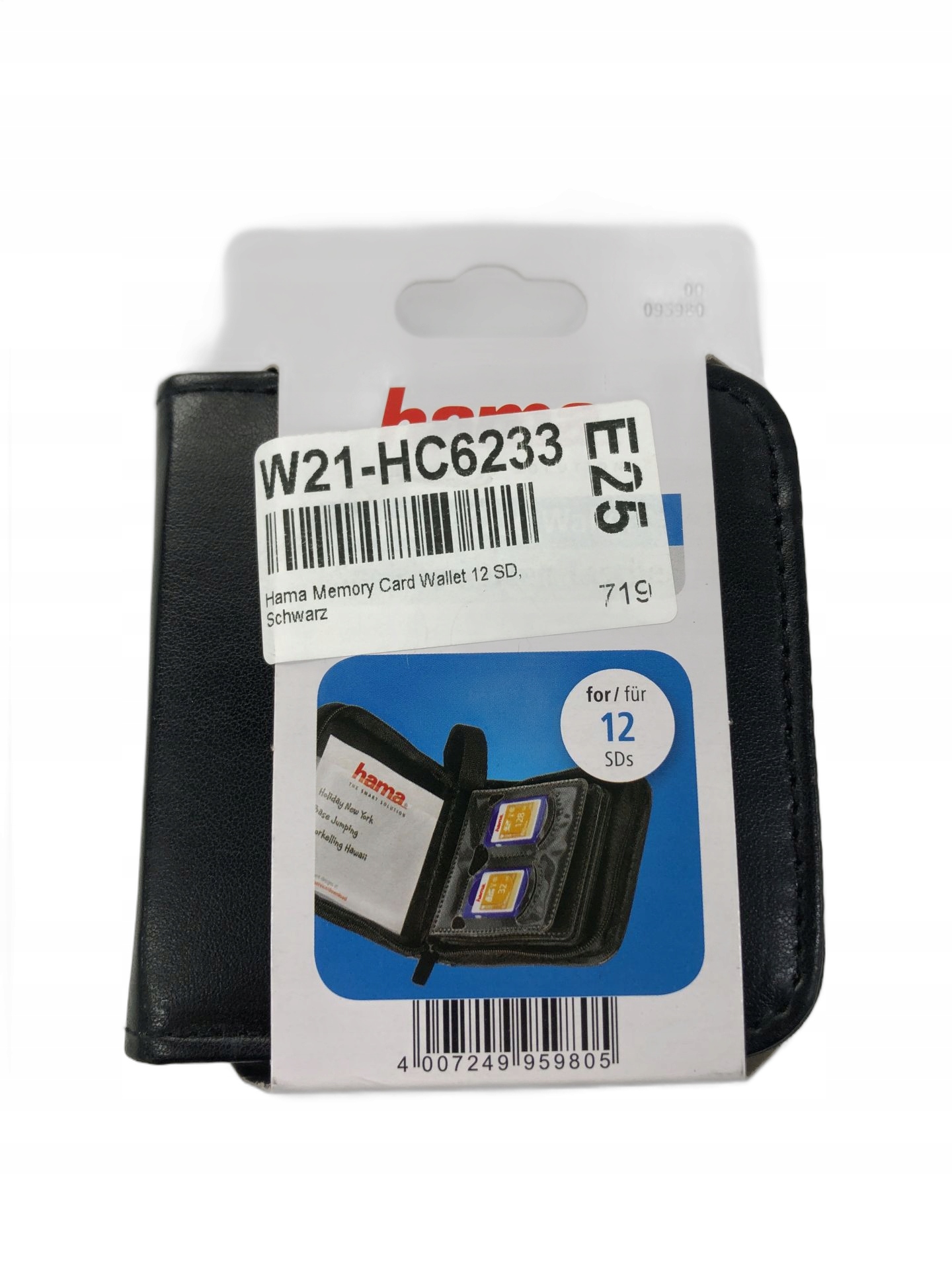 ETUI NA KARTY PAMIĘCI 12 SD CZARNE