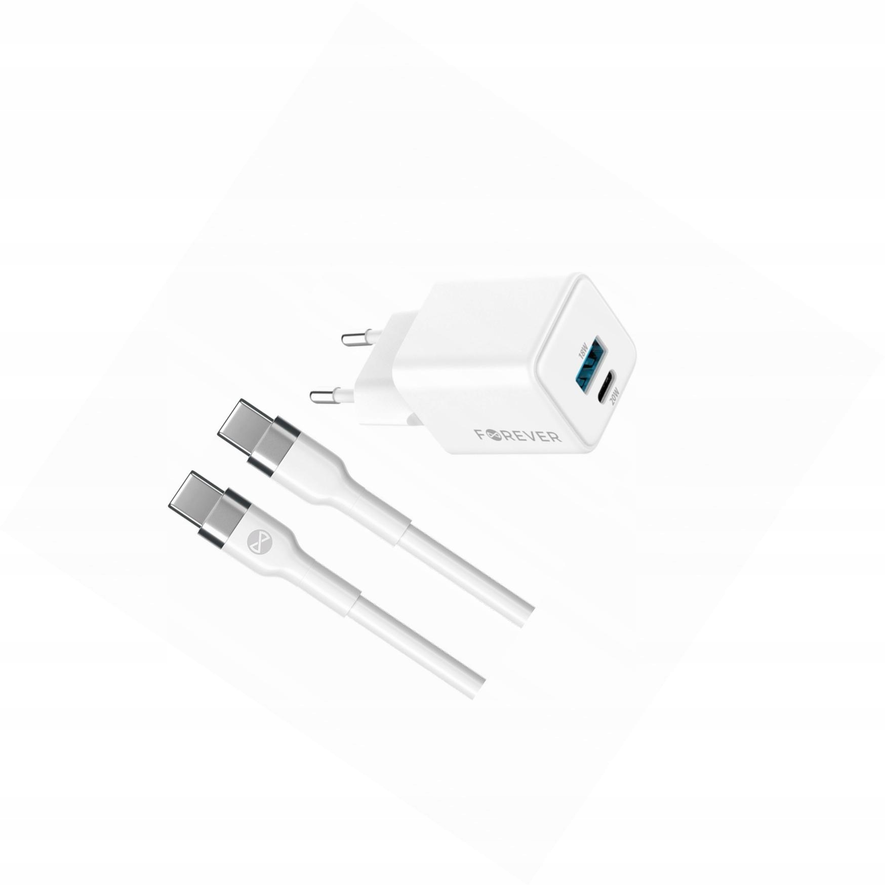 Szybka ładowarka GaN 20W 2 wejścia długim z kablem 2m do Xiaomi 13 Lite