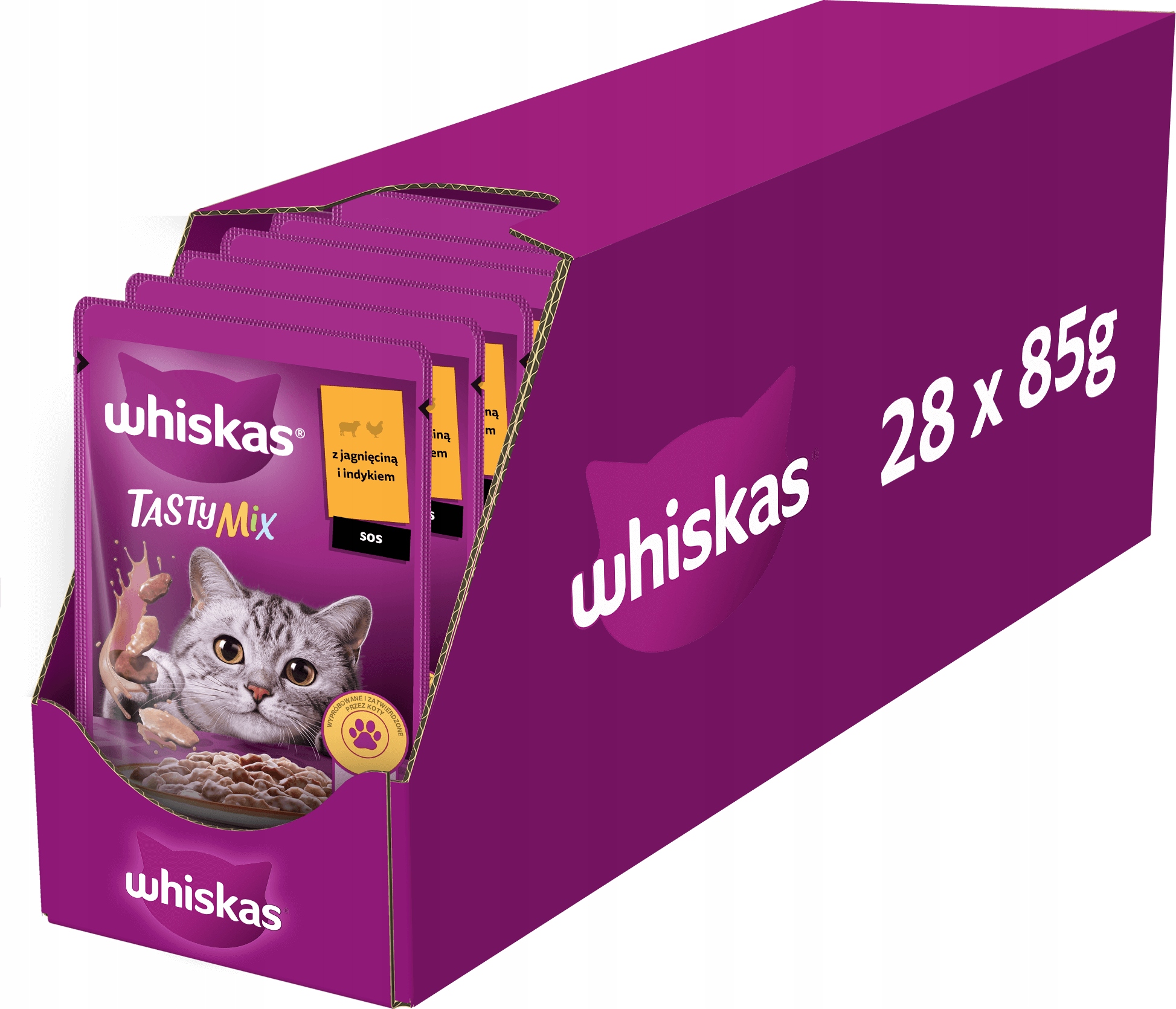 Levně 2x Whiskas Adult jehněčí krůta 28x85 g