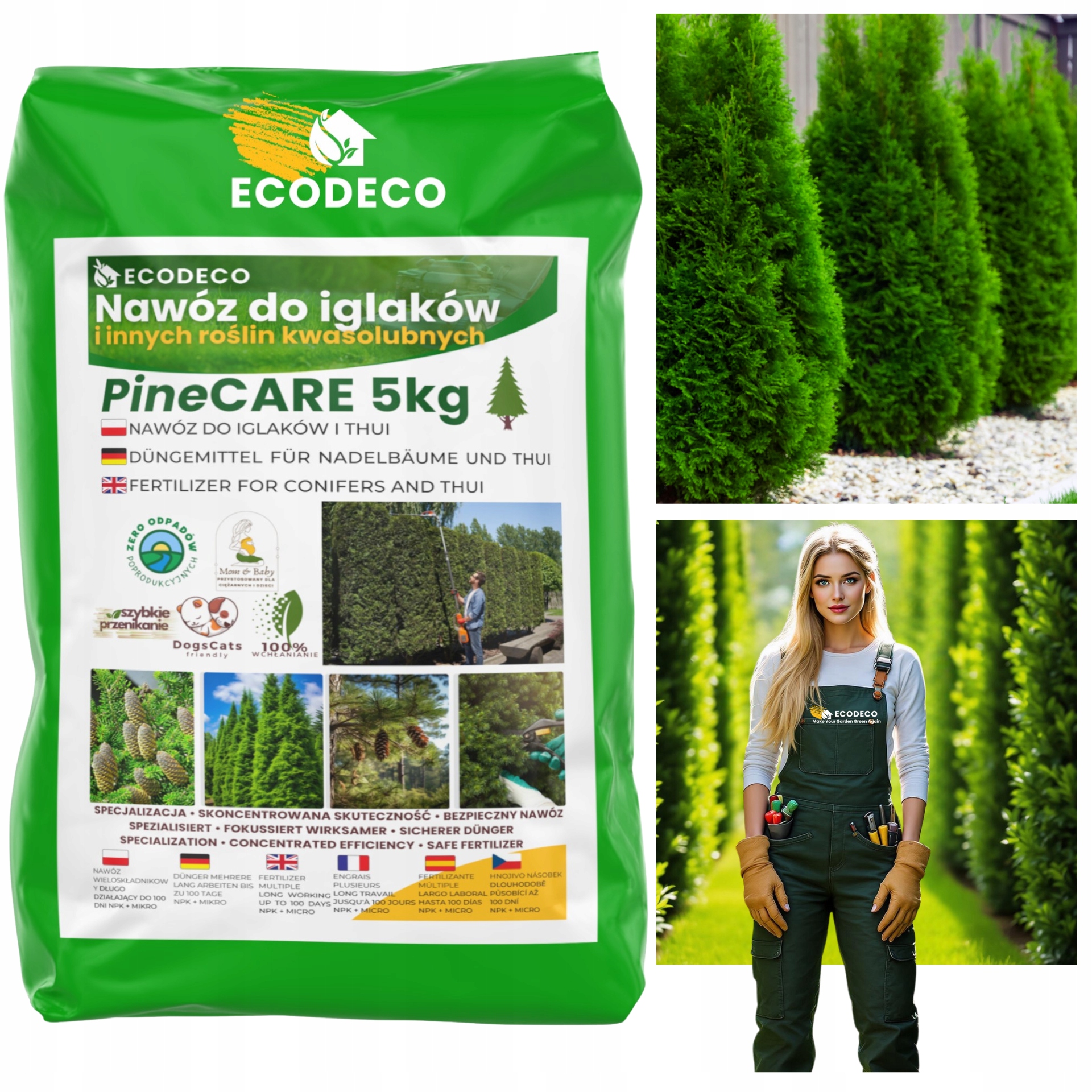 Hnojivo do tui Iglakov Cisov Borovica Smrek cyprusik 5 kg 100 dní pod Tuje Ihličnany