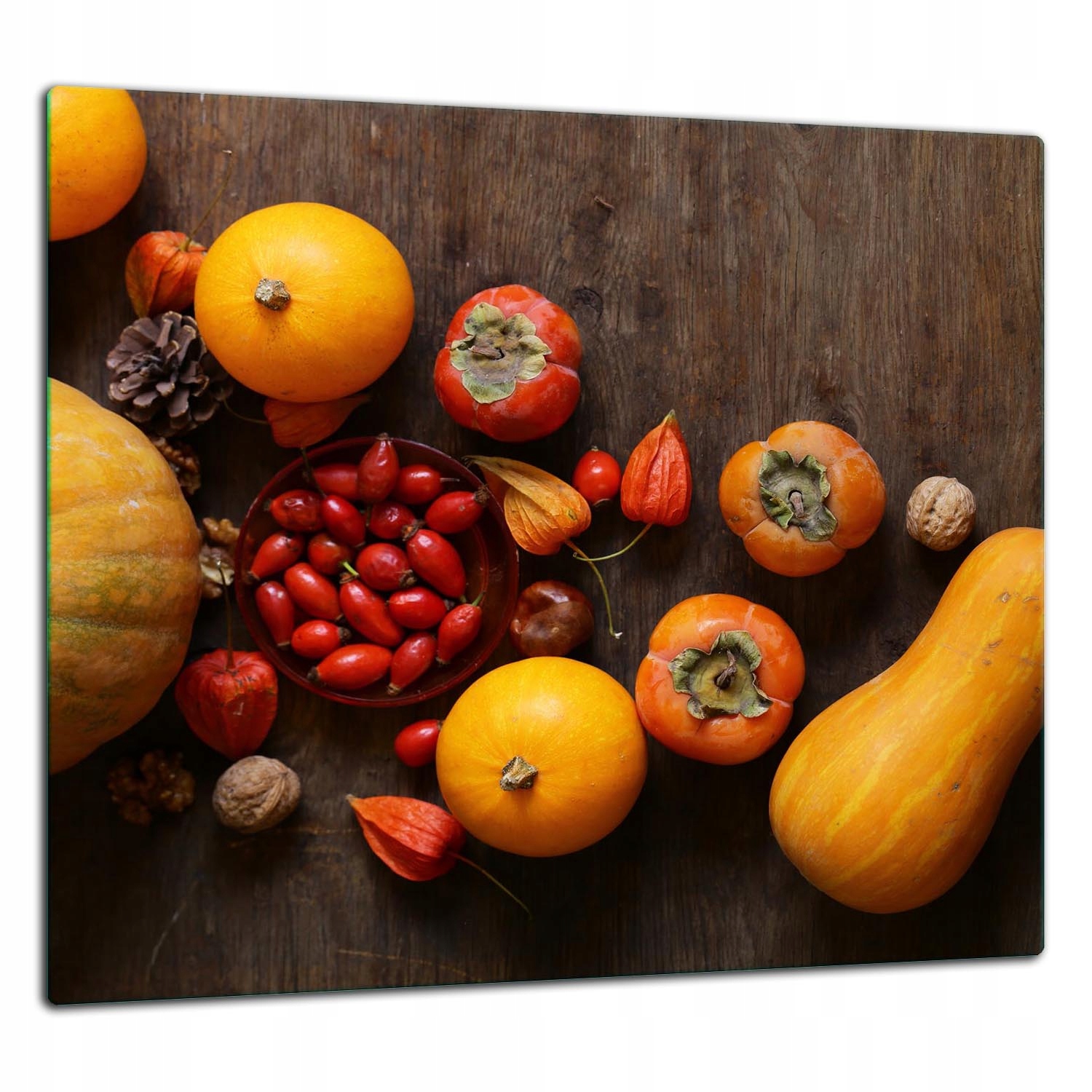 Skleněná Ochranná Deska Panel Lepidlo 65x60 Zelenina