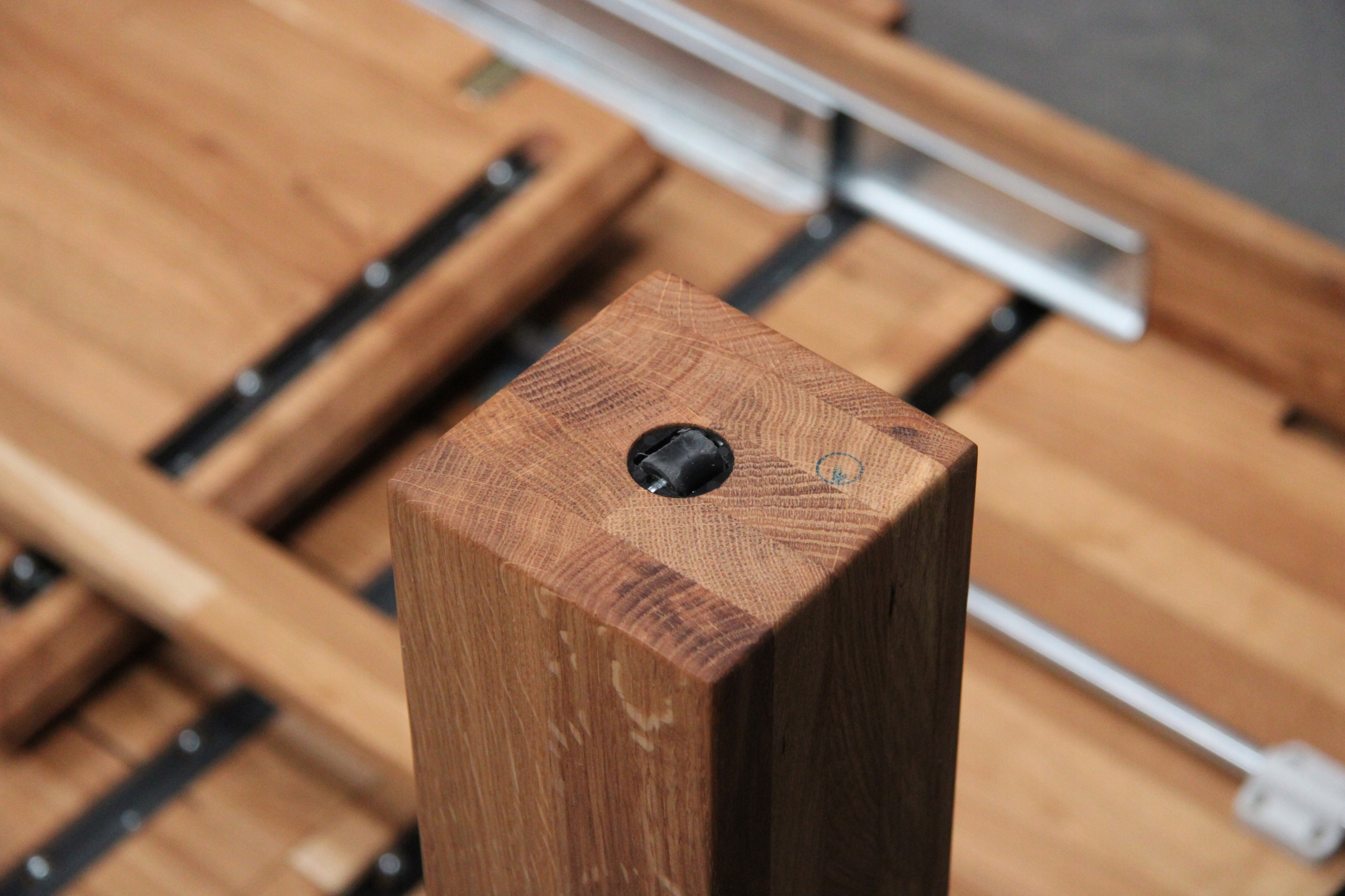 STÓŁ Rozkładany Dębowy Drewniany 300 cm Lity Dąb Olejowany Do Jadalni BGM24 Maksymalna długość rozłożonego stołu 300 cm