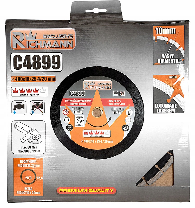 TARCZA DIAMENTOWA DO ASFALTU 400MM RICHMANN C4899 Kod producenta C4899