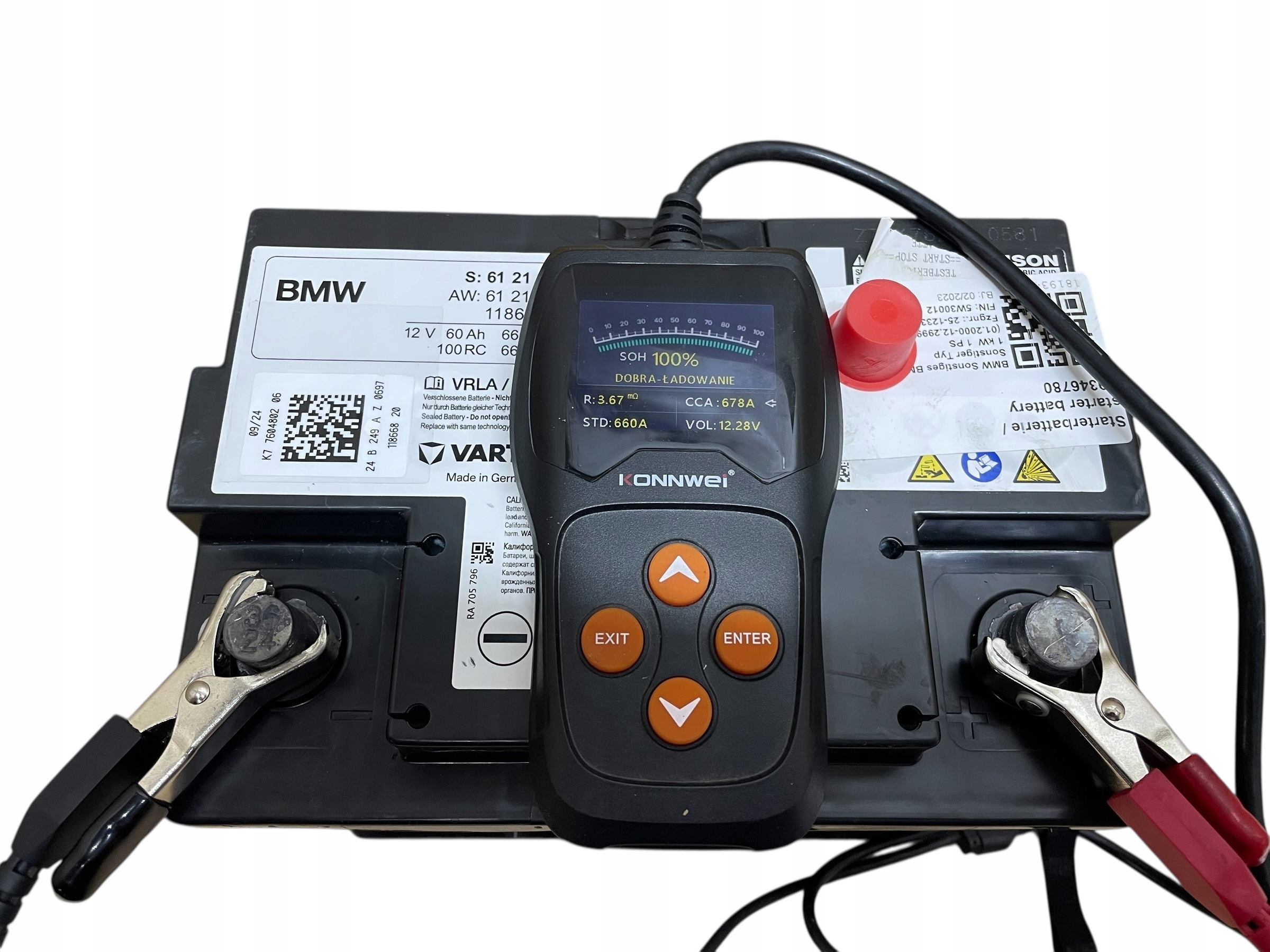 Batteria AGM START-STOP 12V 60AH 660AH BMW 2024R Originale