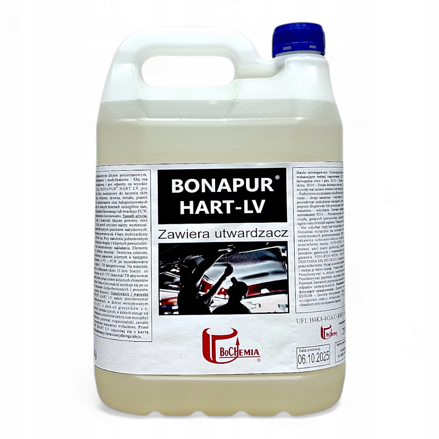 Bonapur Tvrdé Polyuretanové Lepidlo Aktivované Teplem, Materiál Čalounění 4 Kg