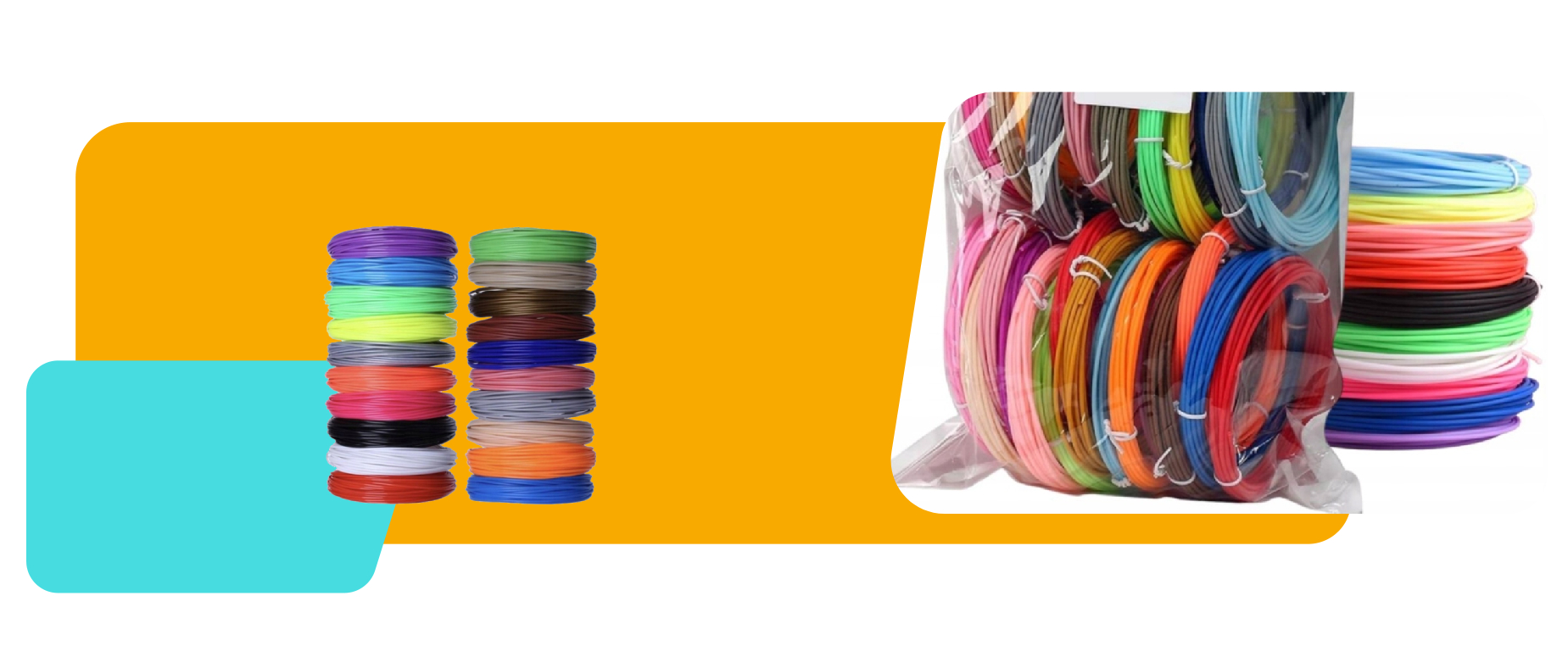 BEZPIECZNY FILAMENT PCL WKŁADY DO DŁUGOPISU 3D 200m 20x10m Kolor wielokolorowy