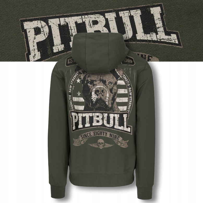 Pánská Mikina s kapucí Pitbull Pohodlná Klokanka s potiskem Troublemaker