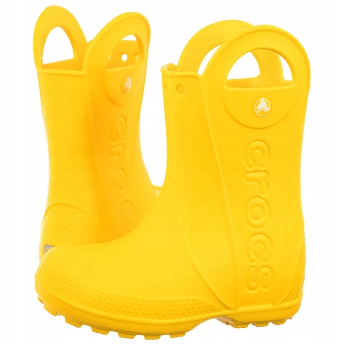Buty Kalosze dla Dzieci Crocs Handle It Rain Boot Kid's 211056 Żółte