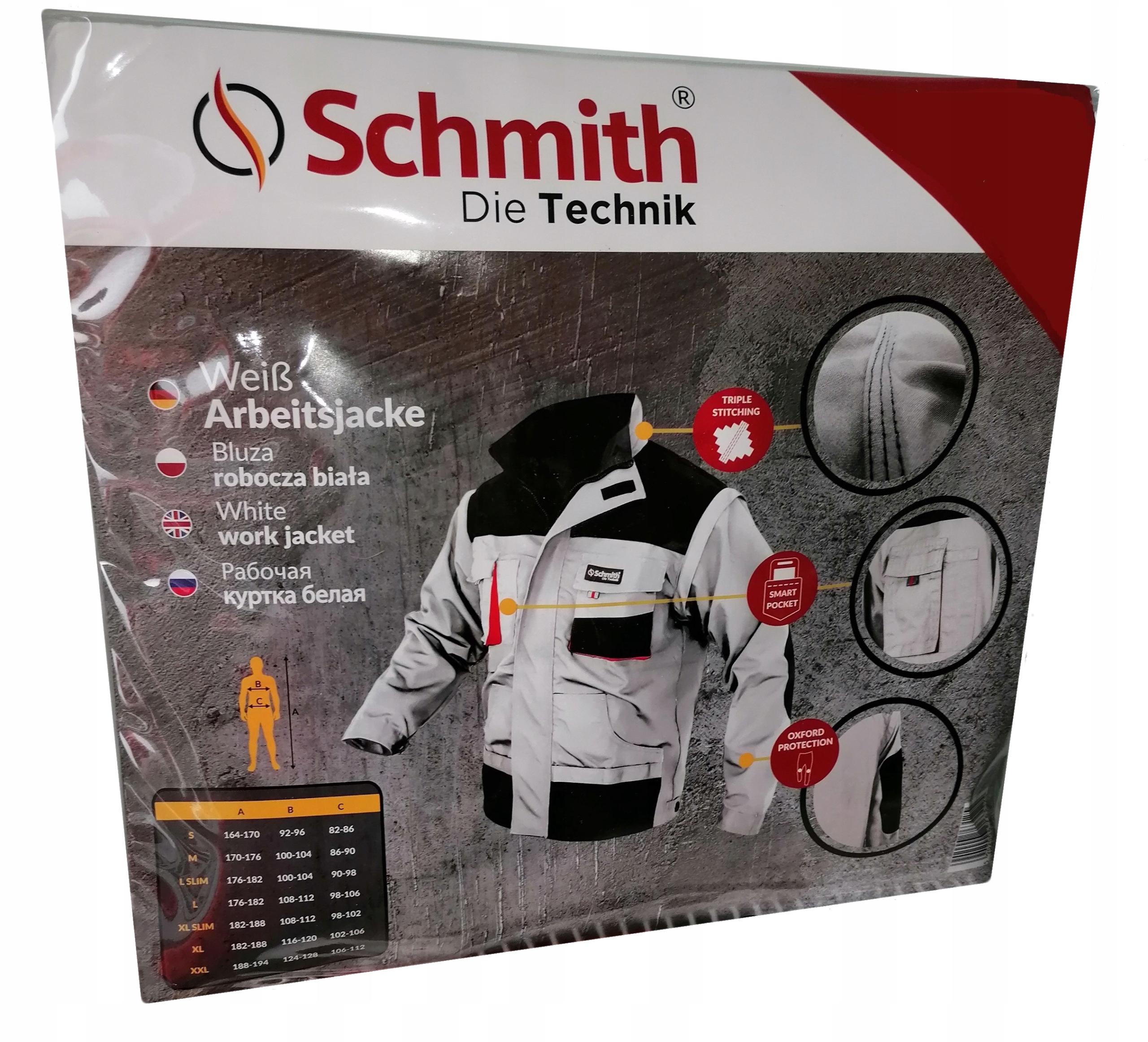 Bluza kamizelka robocza kurtka biała malarza XL Rozmiar 54