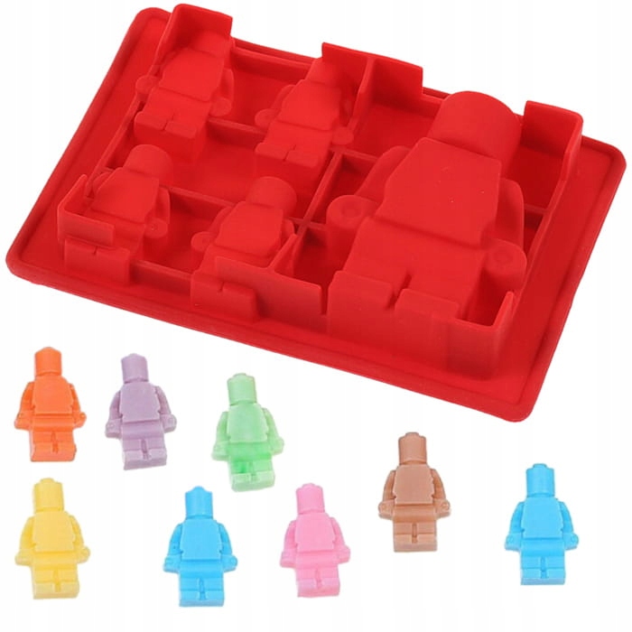 

Silikonowa forma, foremka do czekoladek Lego Czer.