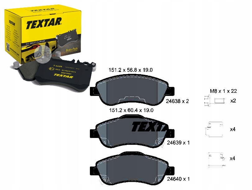 

Textar Klocki Hamulcowe Honda Przód Cr-v 06- 12- T