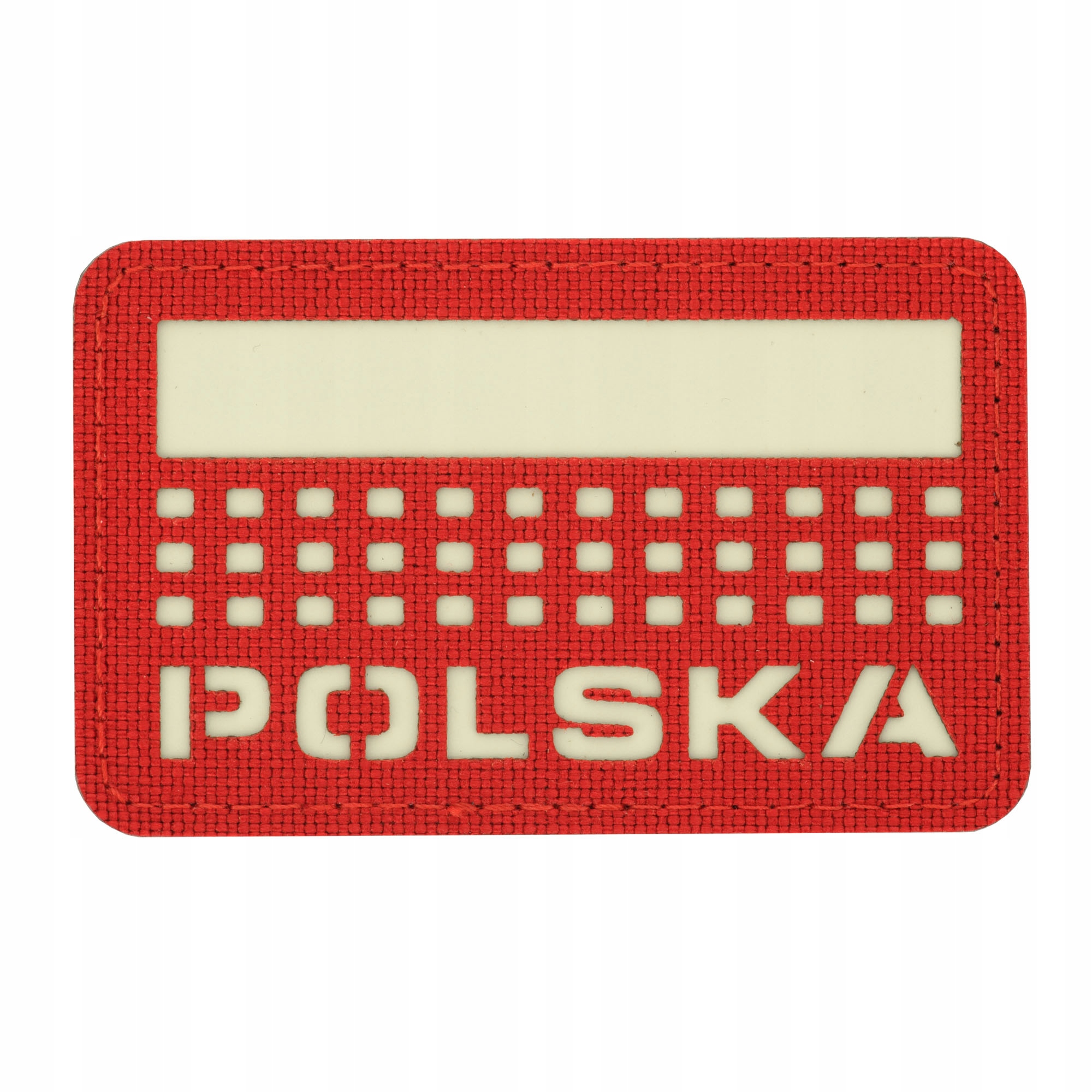 M-Tac Naszywka Rzep Pvc Wojskowa Polska (z flagą) 50х80 Laser Cut Red/GID