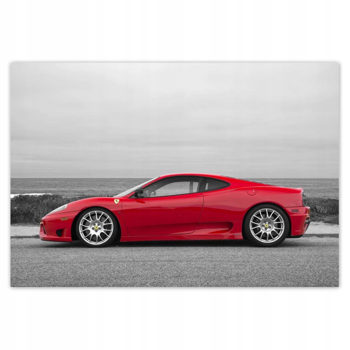 Fototapety 152x104 Červené Ferrari na pláži
