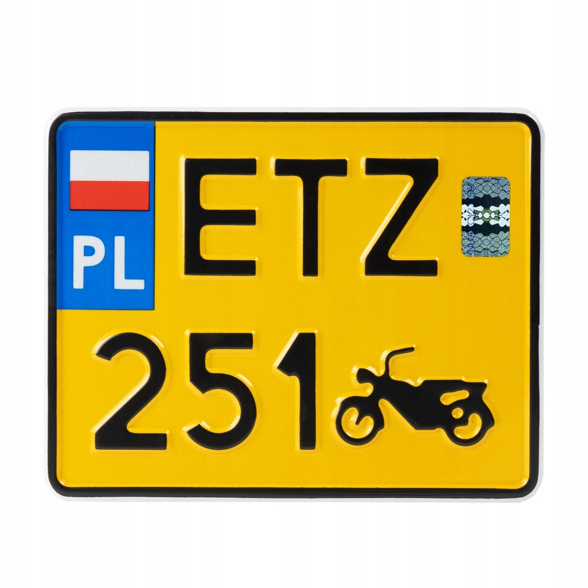 

Tablica żółta Etz 251 do motocykla zabytkowego