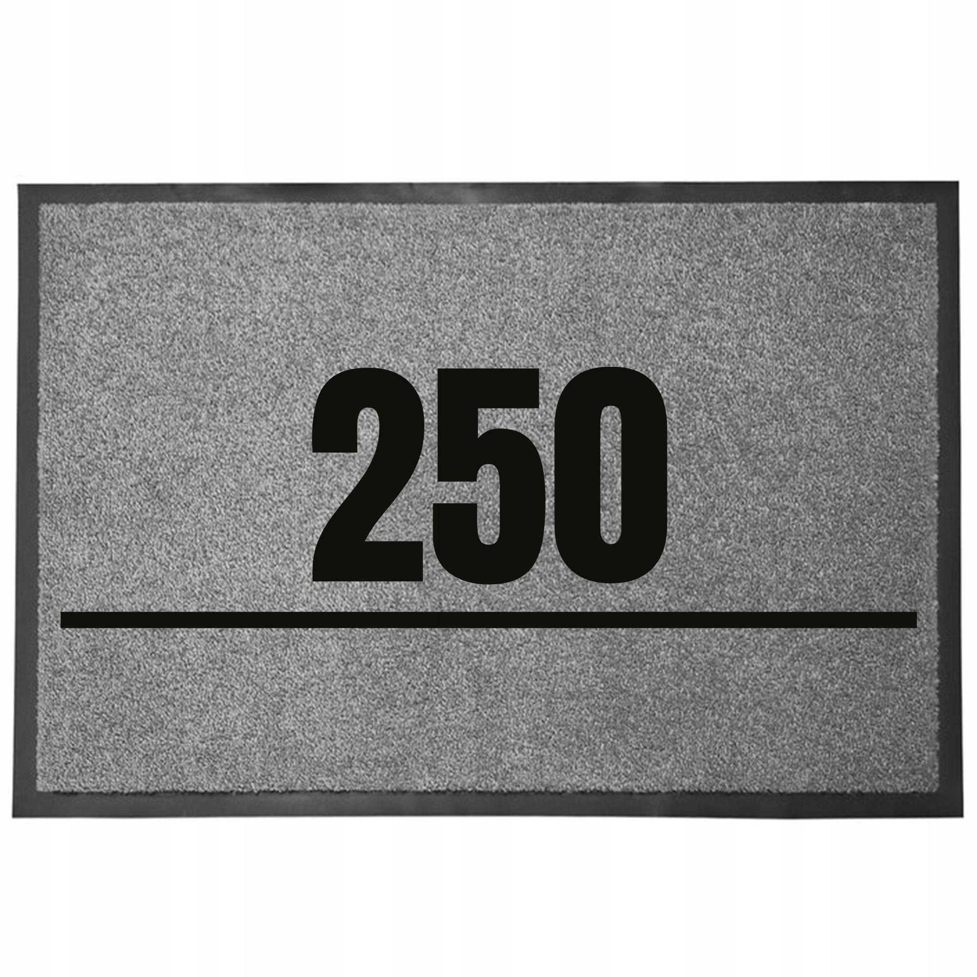 Wycieraczka Wejściowa Podłogowa 40X60 Szara Twój Personalizowany Numer Domu