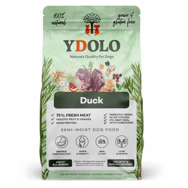 Ydolo karma półwilgotna Duck kaczka 10kg