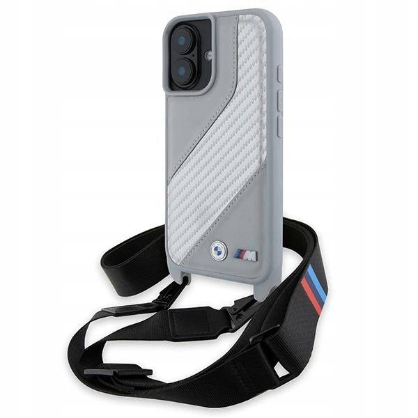 Pouzdro Bmw Bmhcp16S23Psccg pro Iphone 16 6,1" šedý/šedý pevný