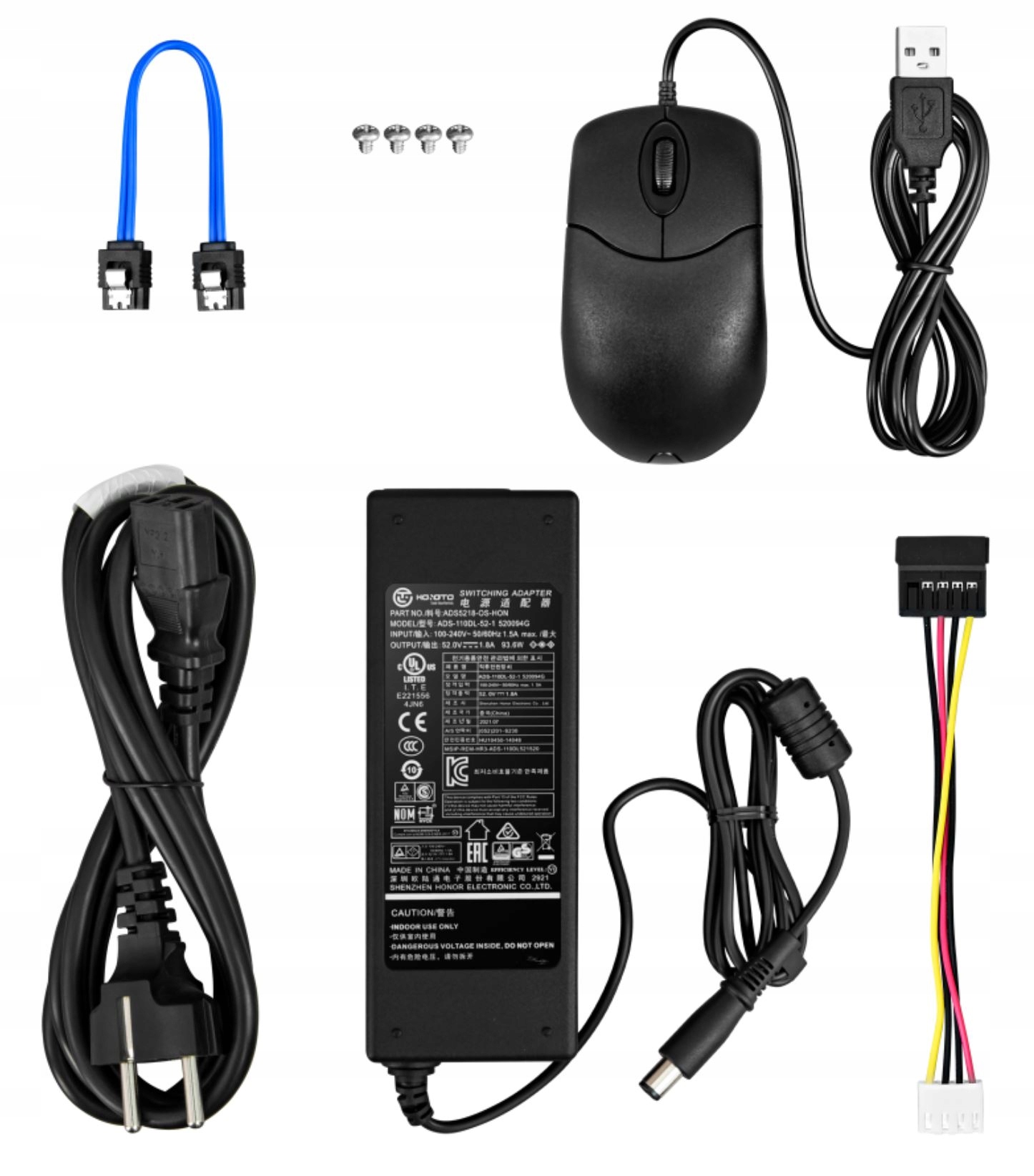 Zestaw do monitoringu Uniarch by Uniview 2Mpx-Kit-IPC-T122x4PoE Waga produktu z opakowaniem jednostkowym 4.1 kg