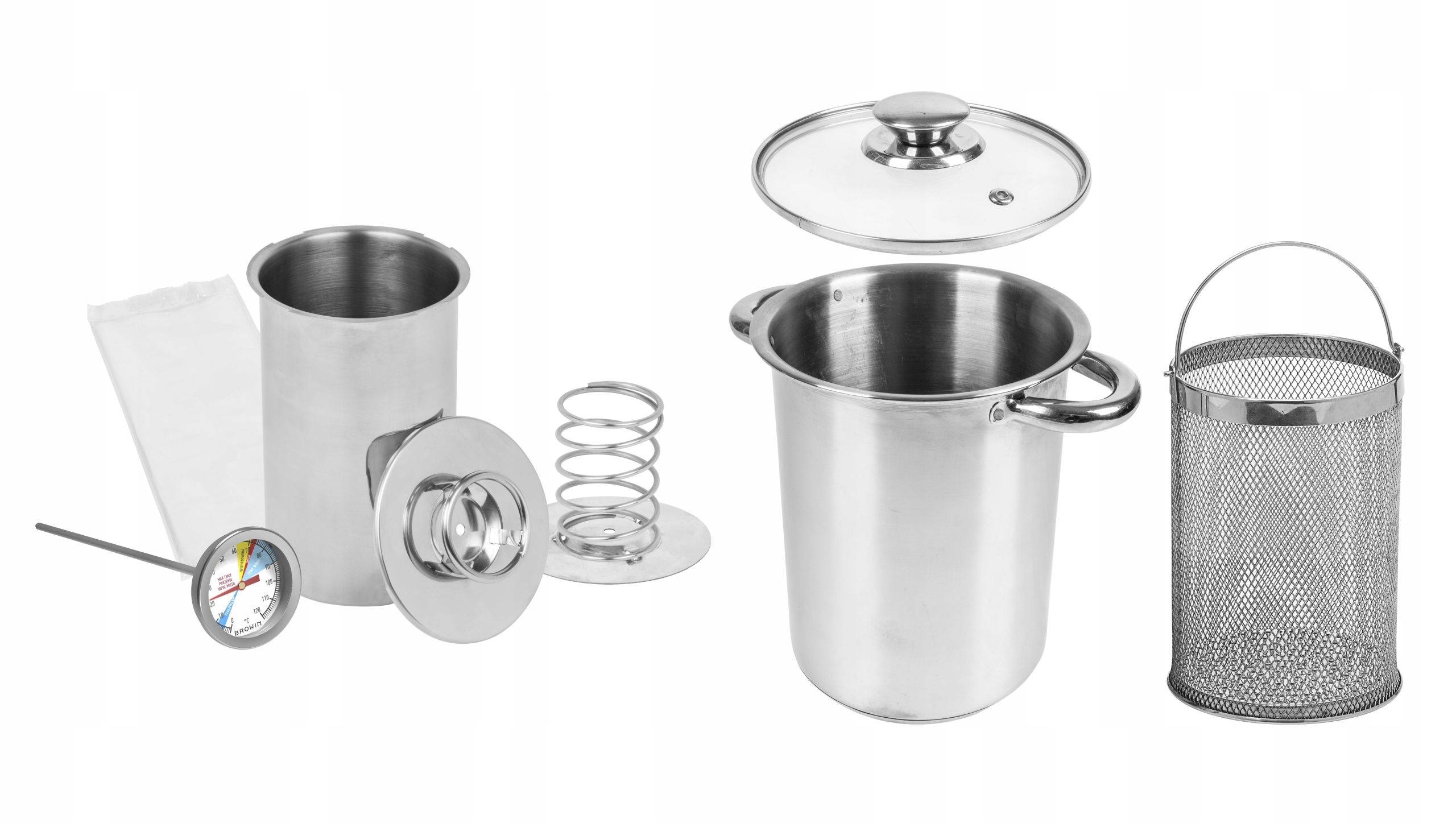 Súprava na šunkovanie s vysokým hrncom, teplomer, vrecia