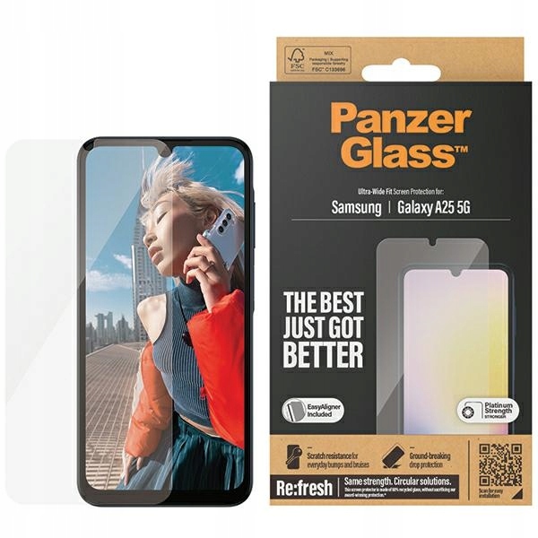Szkło Hartowane Panzer Glass Ultra-wide Fit Do Samsung A25 5G