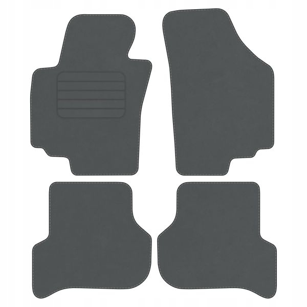 Seat Toledo III 04-09 velurové koberce Comf Šedé