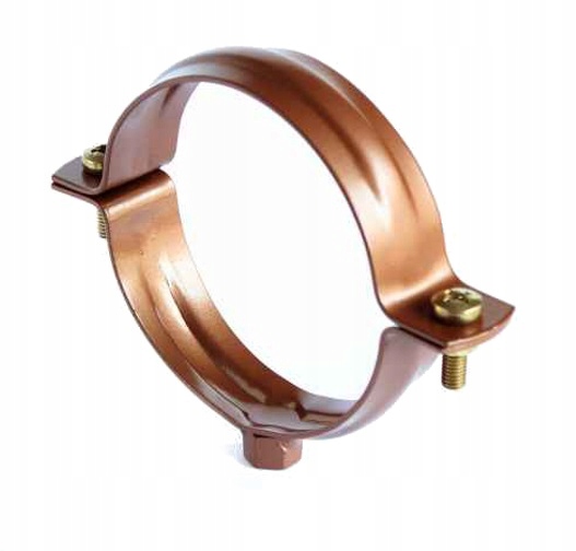 OBEJMA STALOWA RURY 90MM KOLOR MIEDZIANY