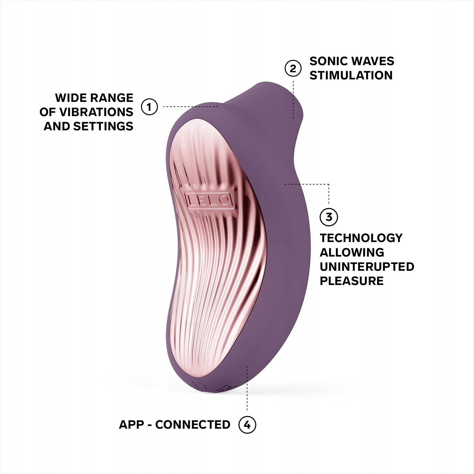 LELO SONA 3 Cruise Wibrator z Bluetooth i Falami Dźwiękowymi — miniatura 3