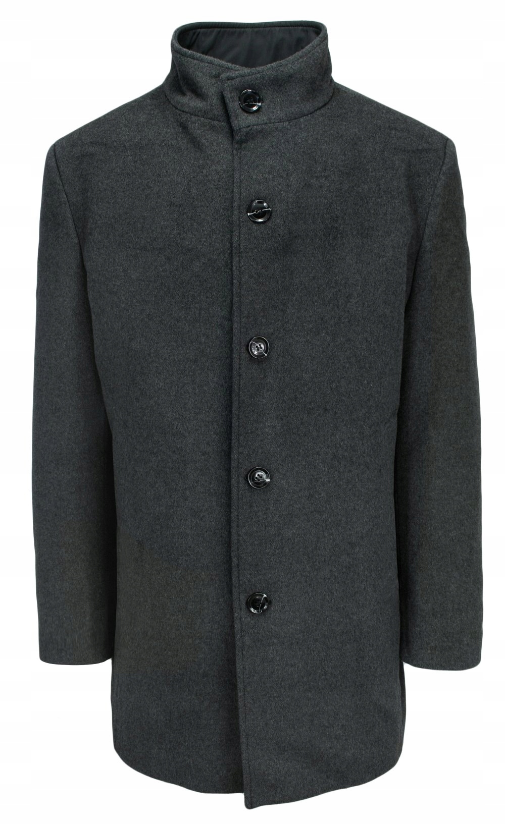 Grafitový vlněný kabát na Knoflíky 56/182