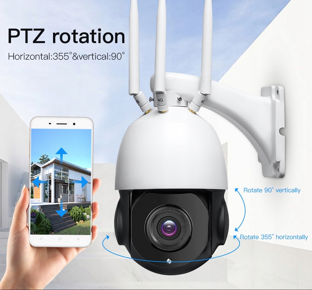 Obrotowa PTZ SIM 4G 4K 8Mpx WiFi LAN AUTOTRACKING Marka G-VISION