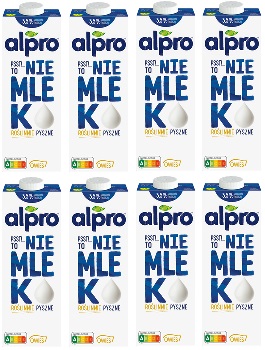 8x 1l Alpro Owsiane nie mleko 3,5% tłuszczu Karton