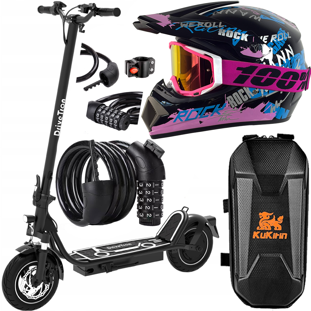 Elektrická vozidla DriveTron DT01 800W 30km/h 16V 13Ah 50KM 10" dárky