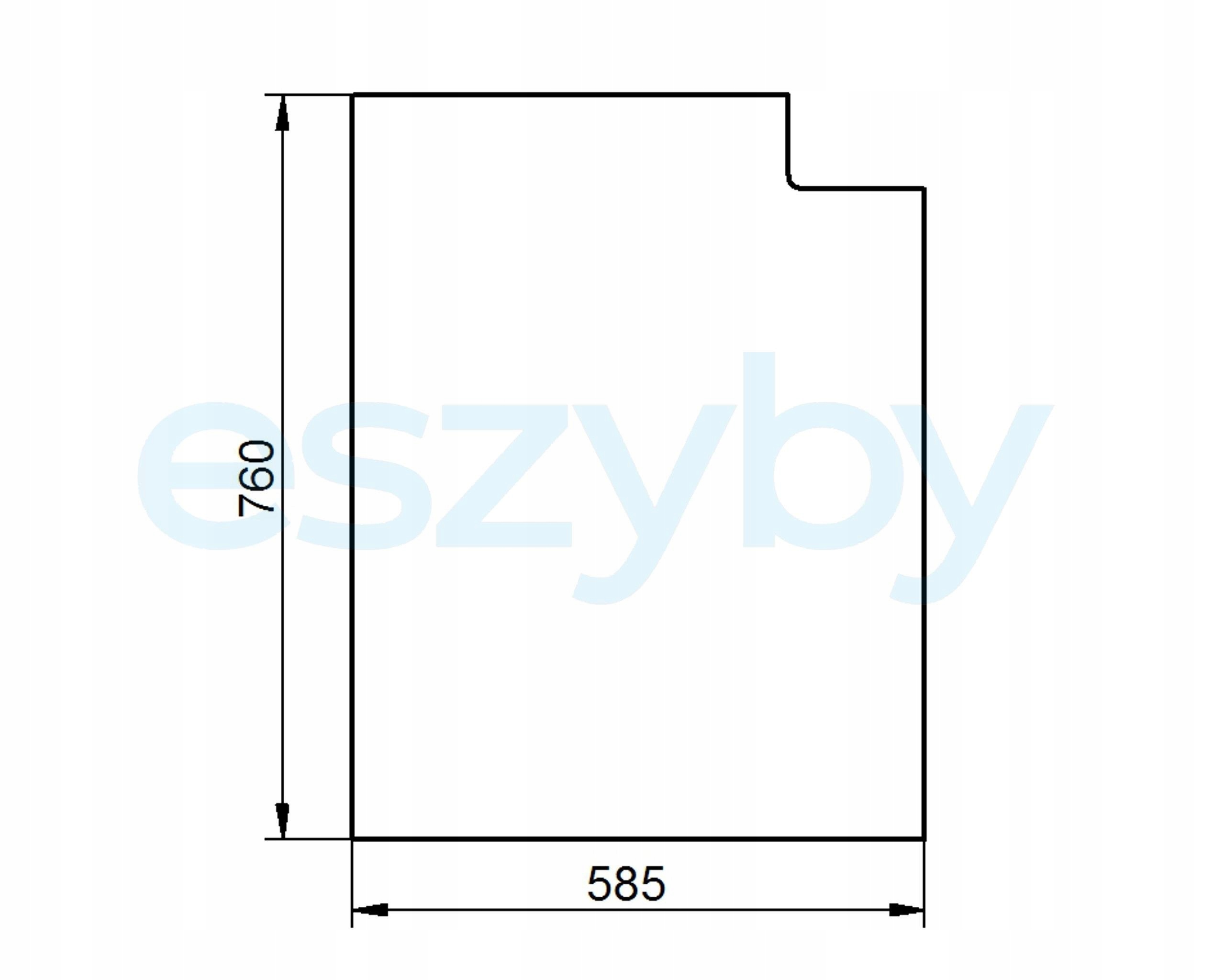 sklo teleskopický nakladač Cat TH62 střešní