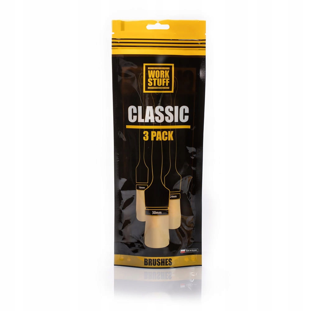 Work Stuff Detailing Brush Classic 3 pack Zestaw Uniwersalnych Pędzelków