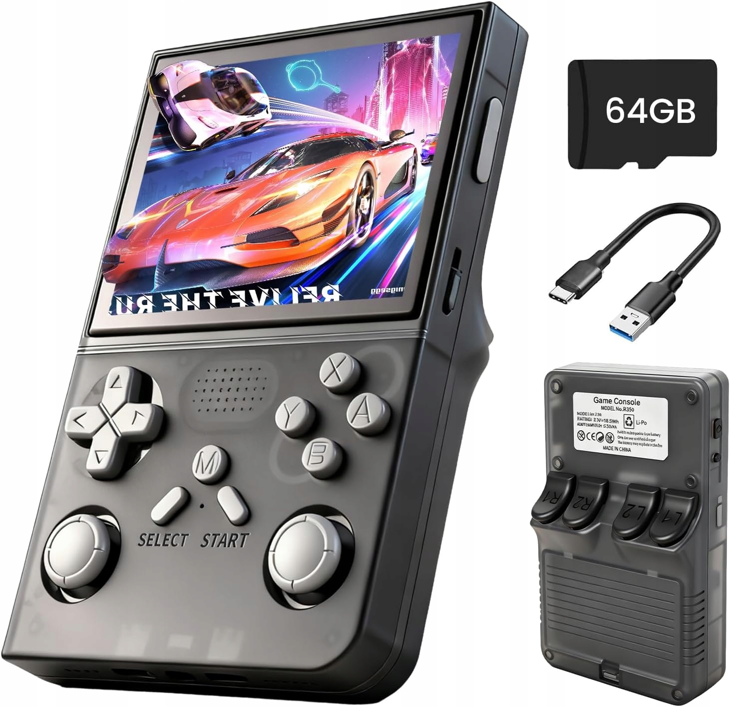 Herní Konzole Hentok R40 Retro Mini Přenosná 3000 Mah 20 000 Her Pro