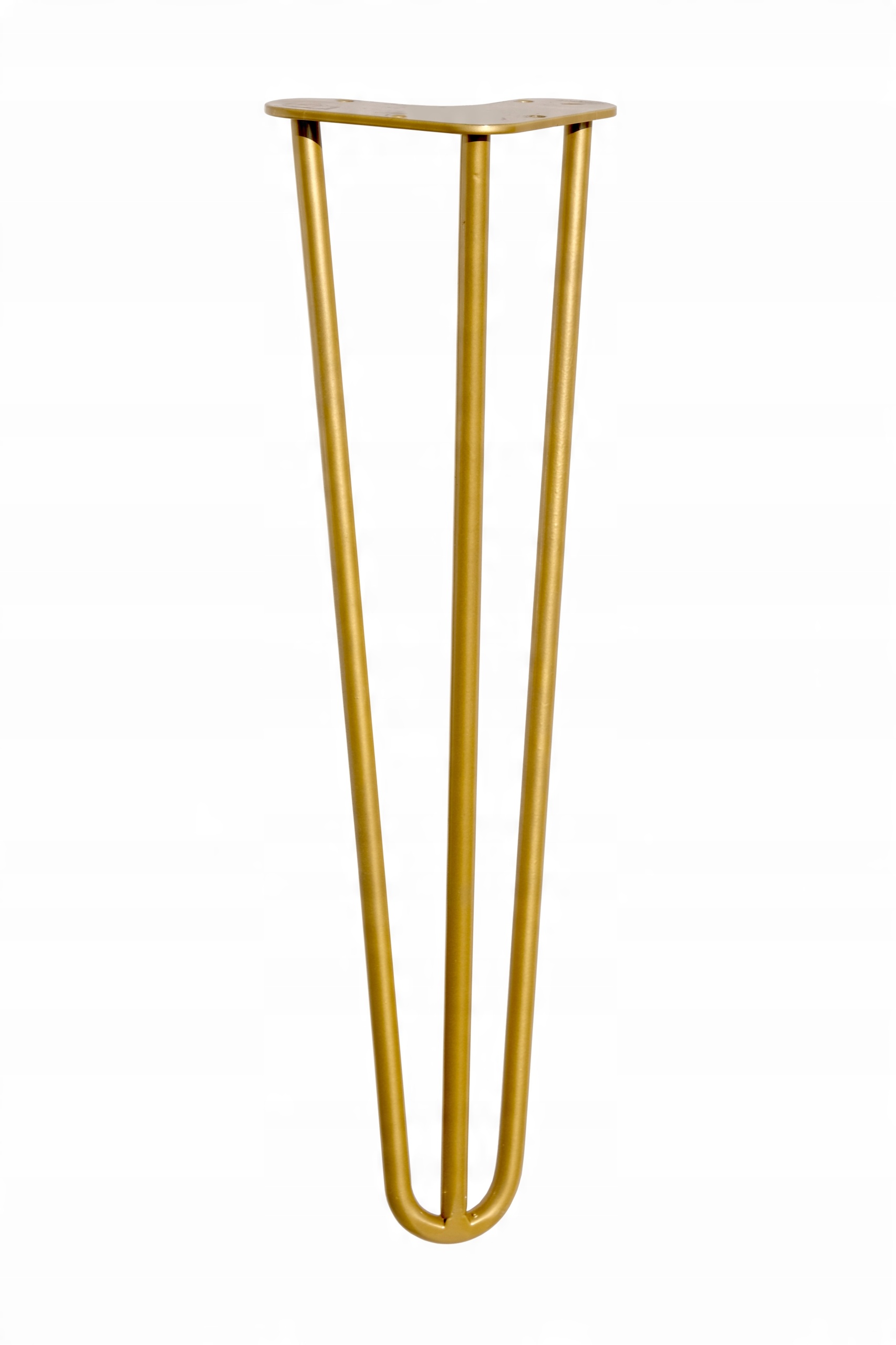 

Metalowa noga do stołu Hairpin złota 31cm 1szt
