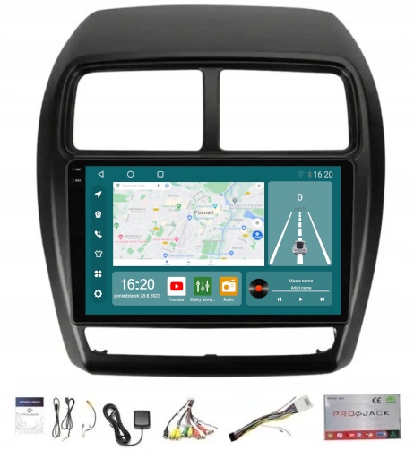 Gps Rádio Mitsubishi Asx 2016-2022 Carplay Android Auto 8GB 256GB Sim